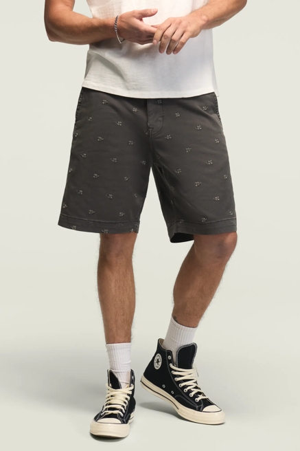 9" STRETCH TWILL FLAT FRONT SHORT, image 1