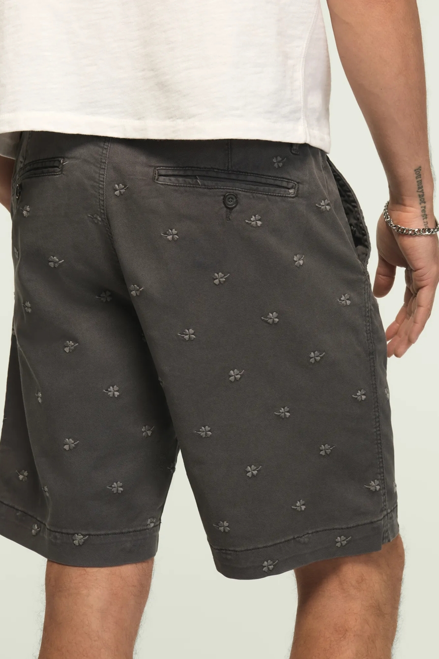 9" STRETCH TWILL FLAT FRONT SHORT, image 2