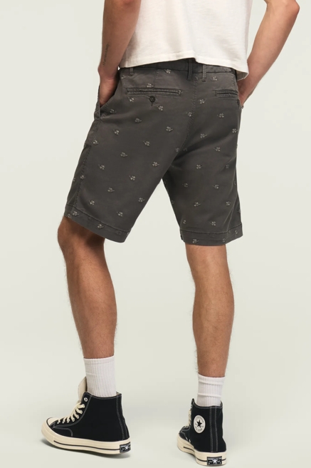 9" STRETCH TWILL FLAT FRONT SHORT, image 3