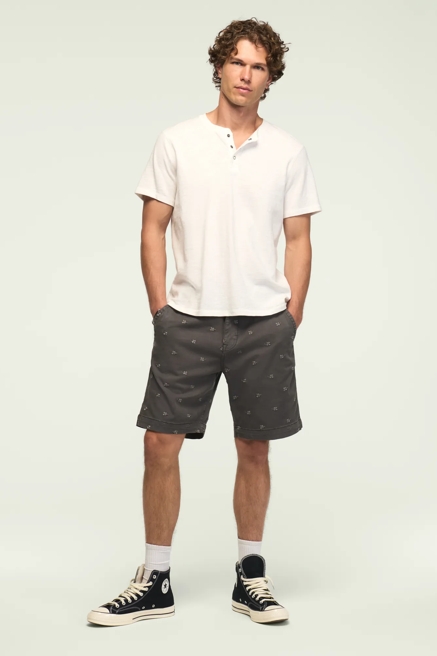 9" STRETCH TWILL FLAT FRONT SHORT, image 4