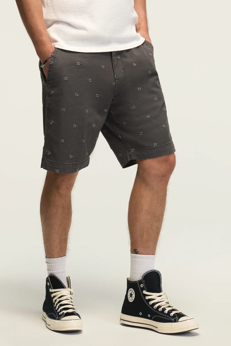 9" STRETCH TWILL FLAT FRONT SHORT, image 5