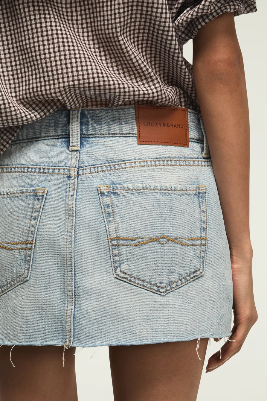 DENIM MINI SKIRT, image 4
