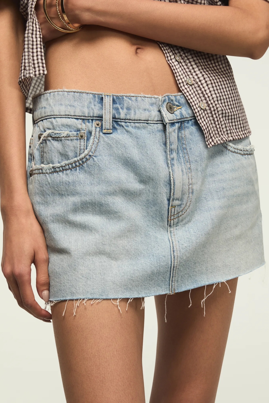 DENIM MINI SKIRT, image 6