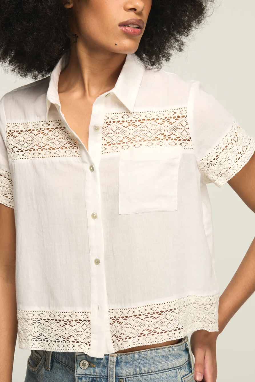 CUTWORK CAMP SHIRT, image 2