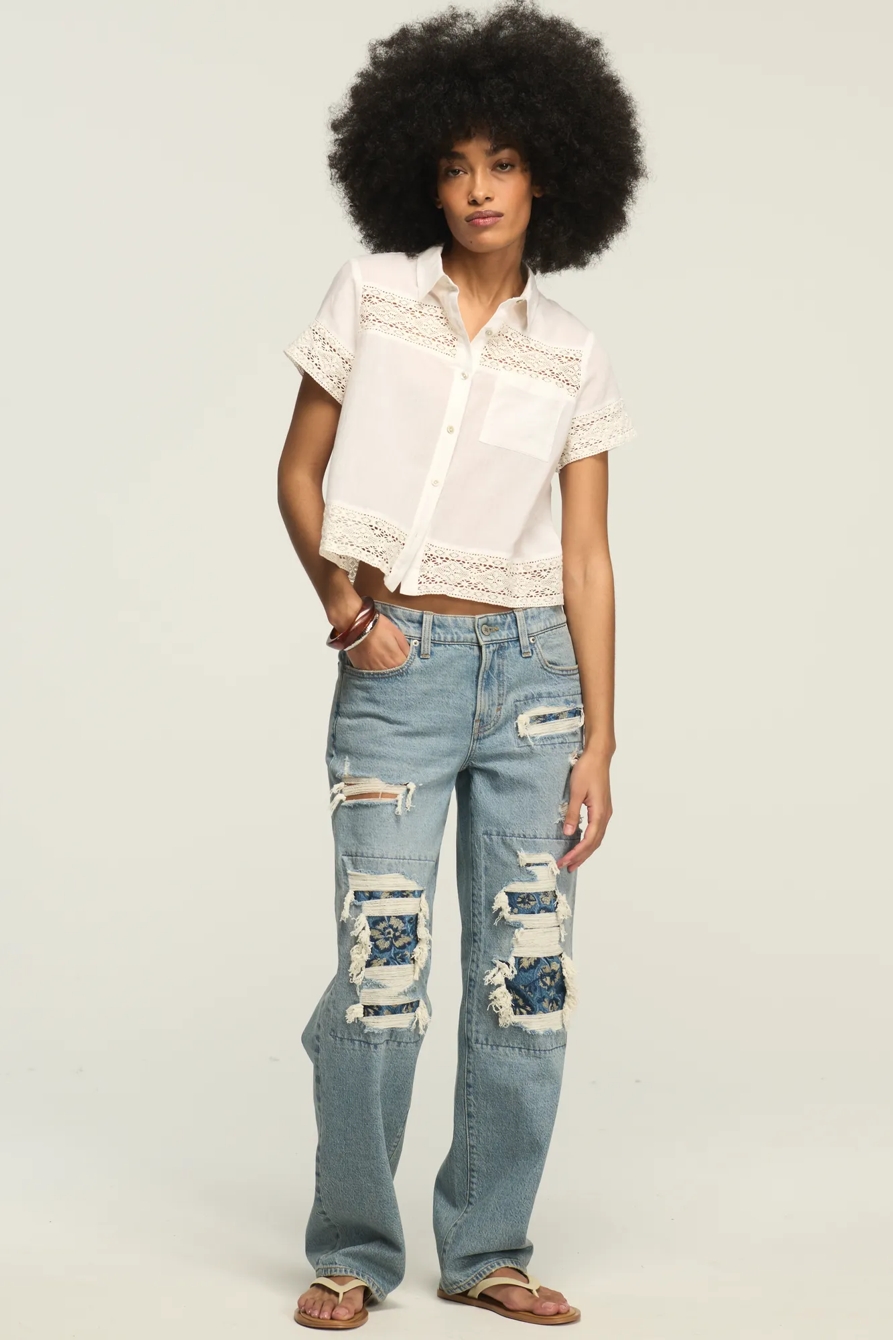 CUTWORK CAMP SHIRT, image 5