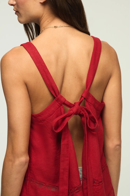 LINEN LACE TRIMMED TANK, image 4