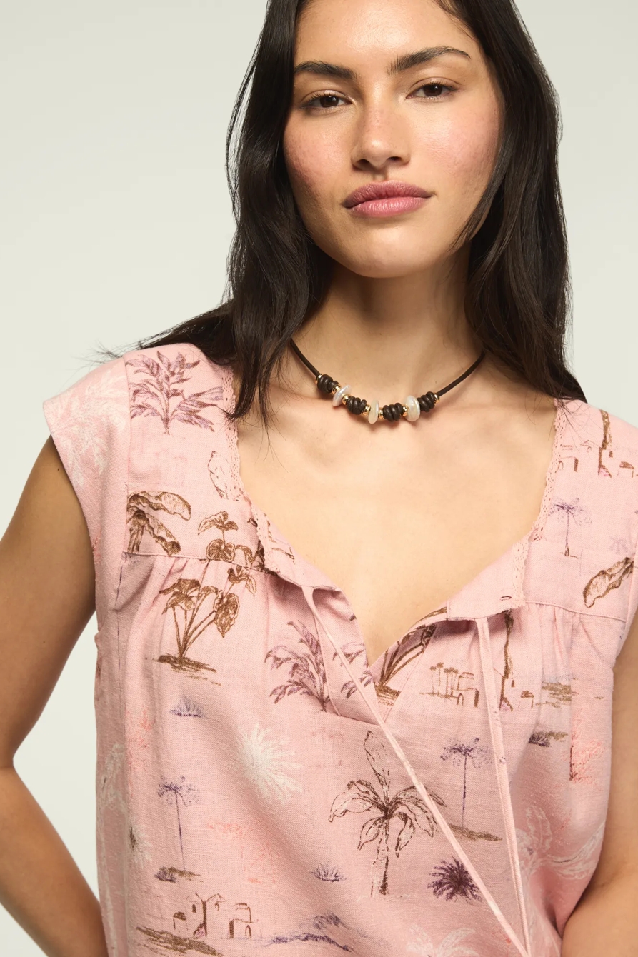 SQUARE NECK NOTCH BLOUSE, image 2