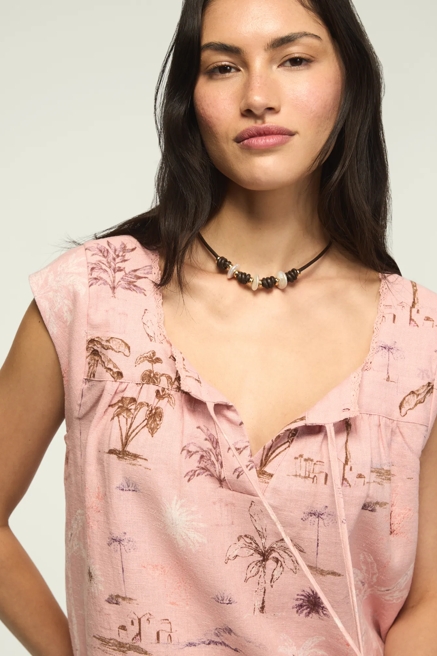 SQUARE NECK NOTCH BLOUSE, image 2