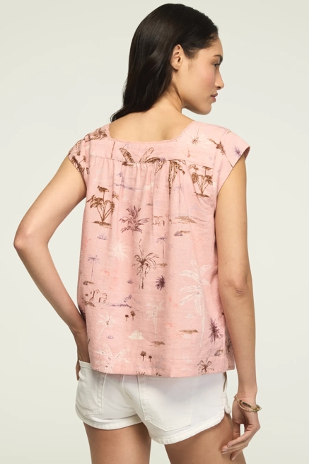 SQUARE NECK NOTCH BLOUSE, image 3