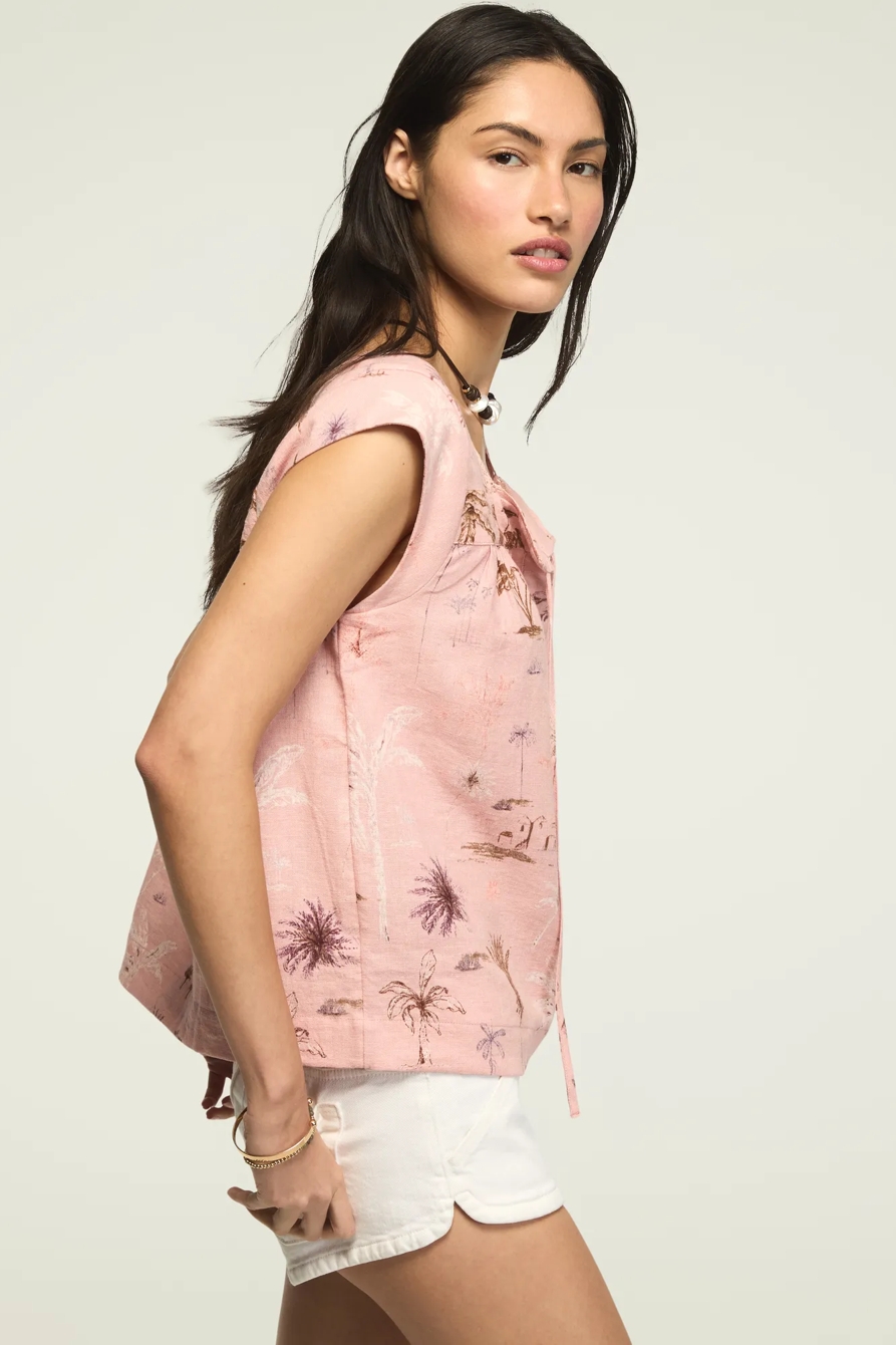 SQUARE NECK NOTCH BLOUSE, image 4