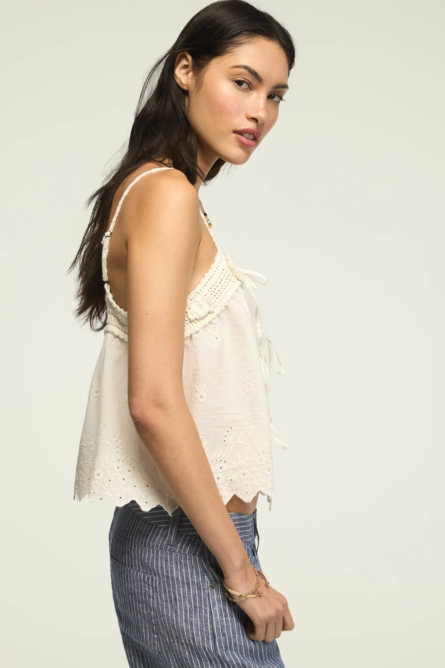 CROCHET TRIM TANK, image 4