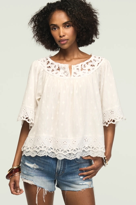 BATTENBURG LACE TOP, image 1