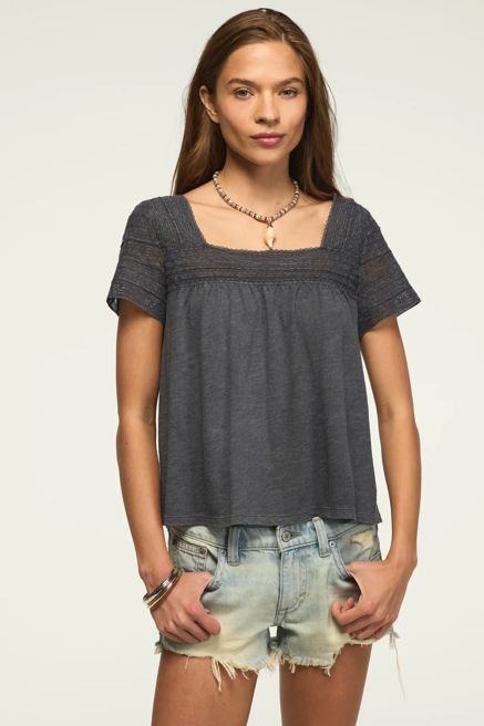 LACE TRIM SWING TOP, image 1
