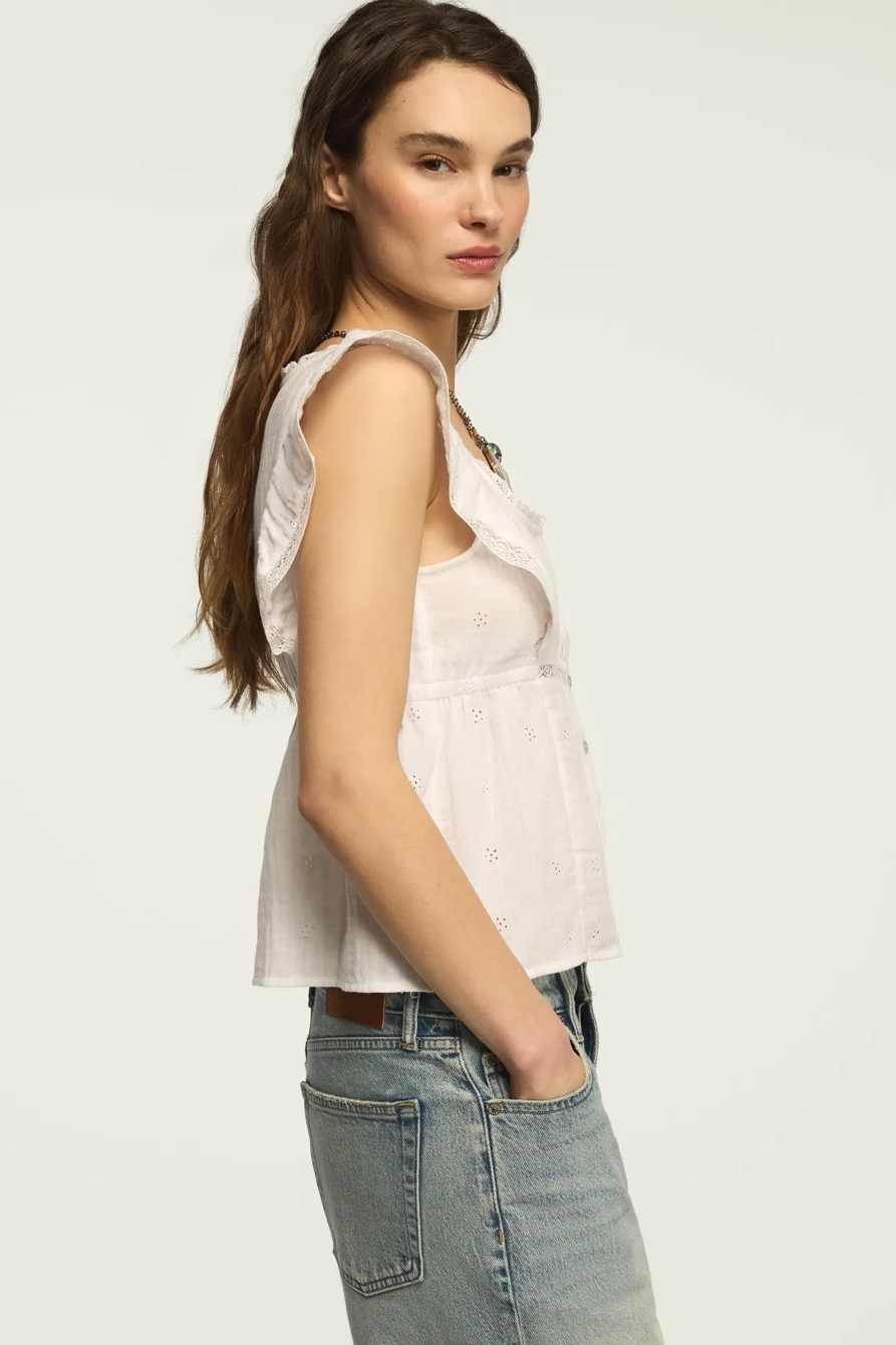 GAUZE BABYDOLL TOP, image 4