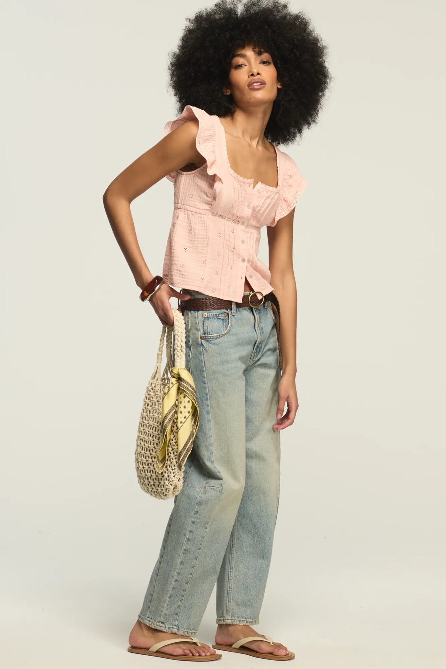 GAUZE BABYDOLL TOP, image 6