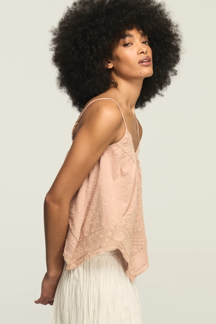 CROCHET TRIM HANDKERCHIEF TANK, image 3