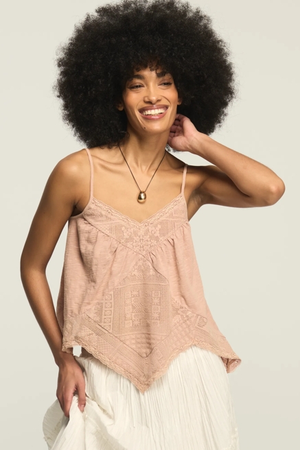 CROCHET TRIM HANDKERCHIEF TANK, image 4