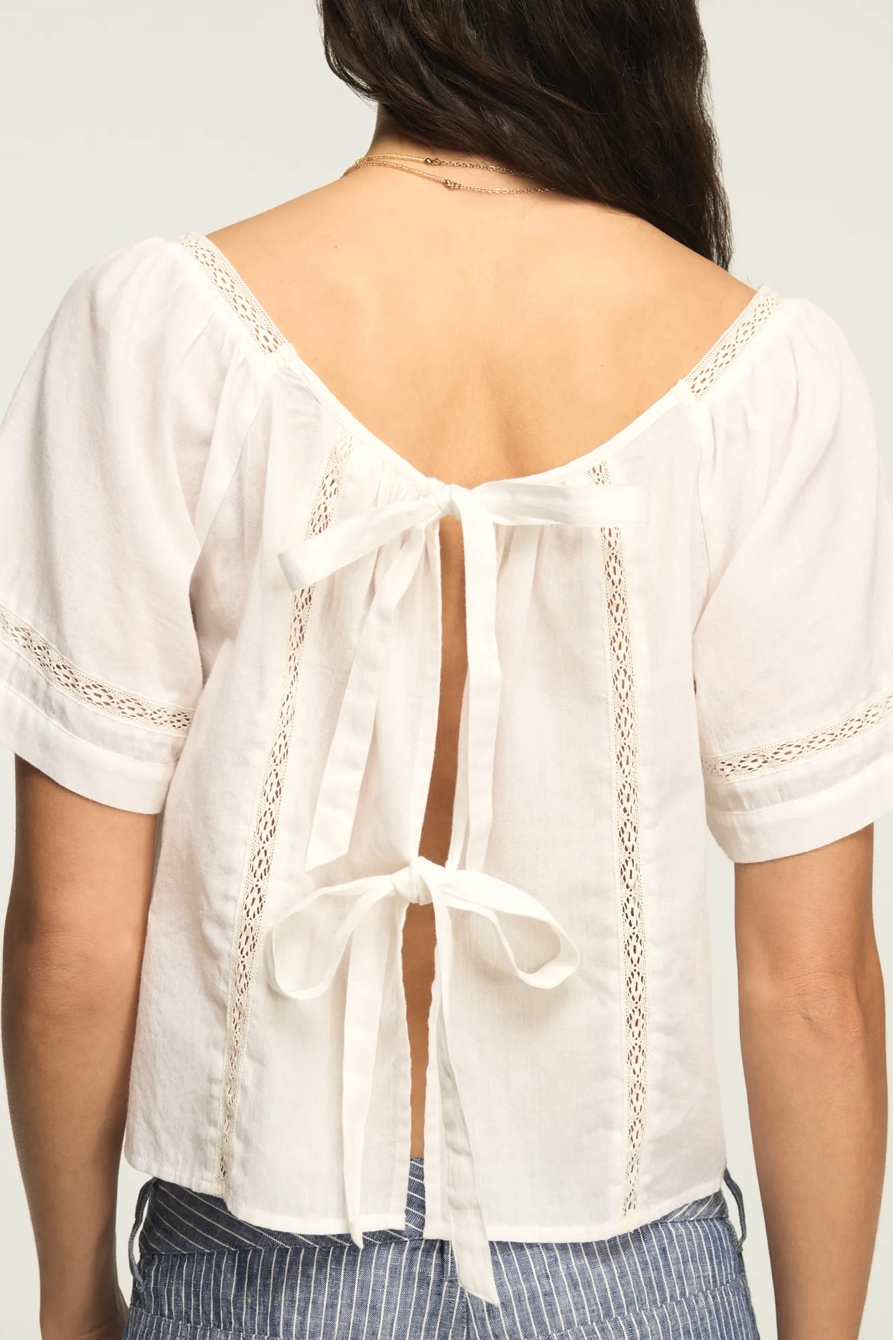 LACE TIE BACK TOP, image 3