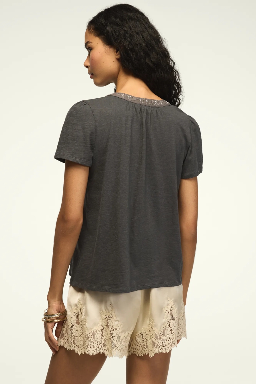 EMBROIDERED PEASANT TEE, image 3