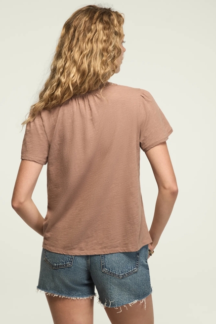 EMBROIDERED PEASANT TEE, image 3