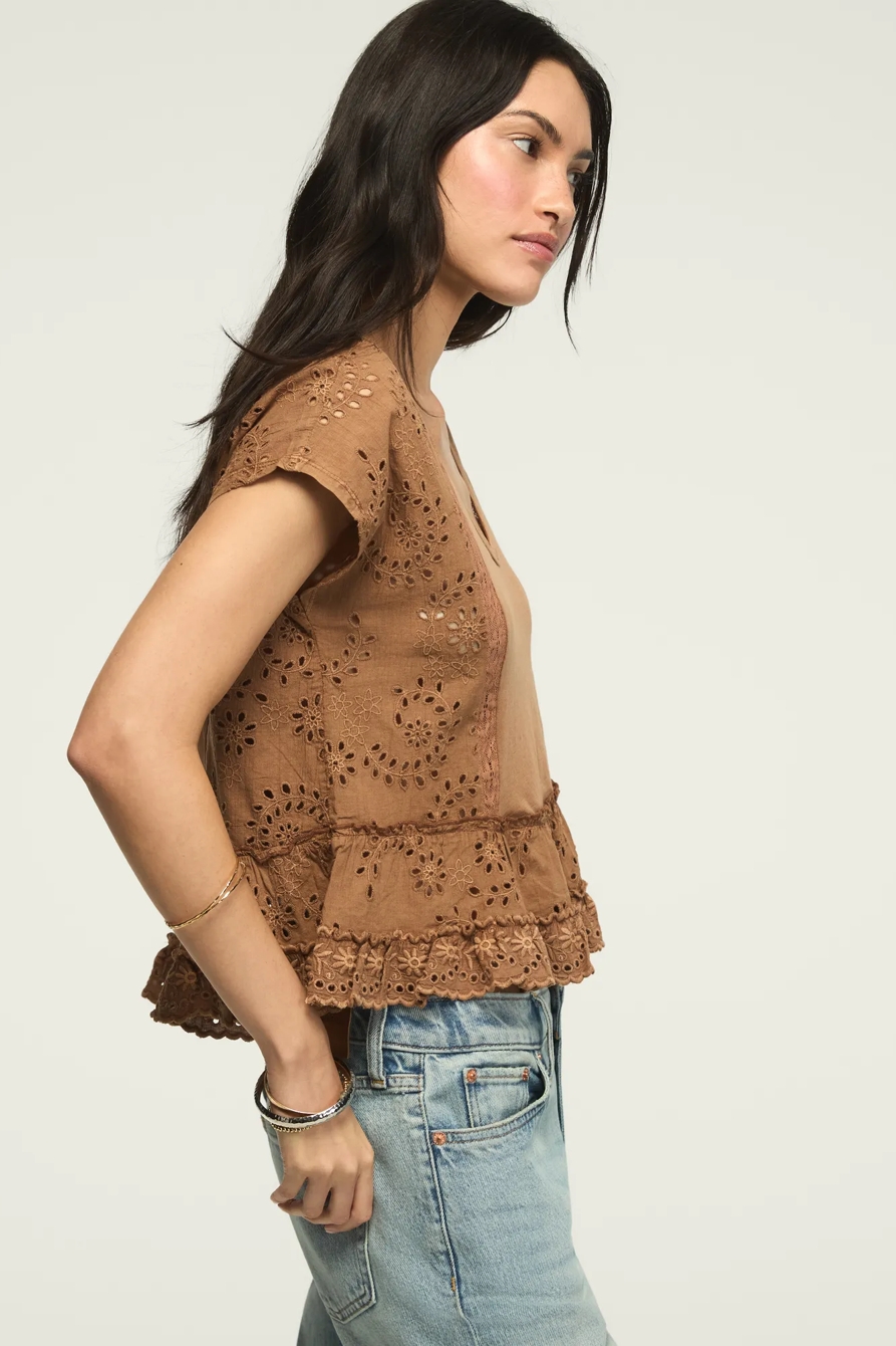 EYELET FASHION SWING TEE, image 4