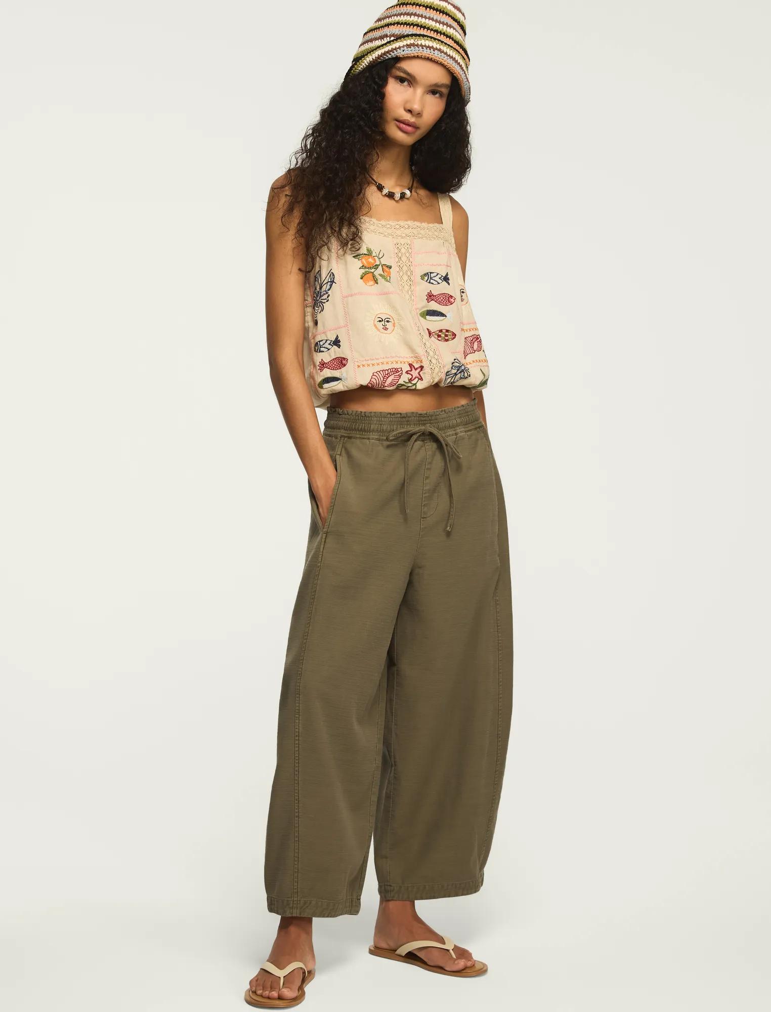drawstring balloon pant
