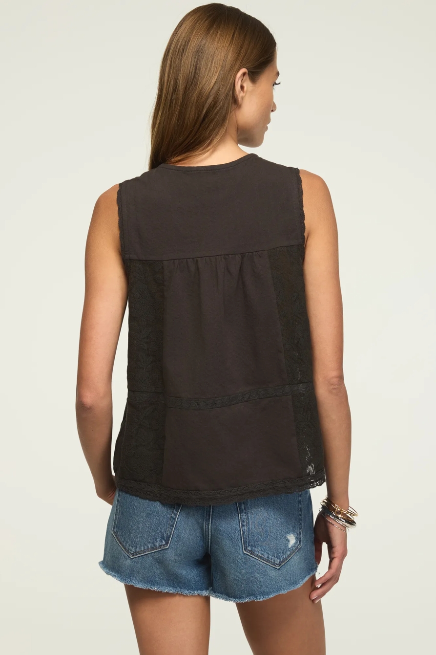 EMBROIDERED YOKE TANK, image 3