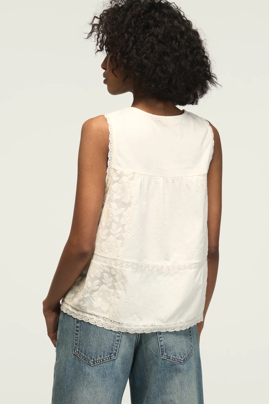 EMBROIDERED YOKE TANK, image 3