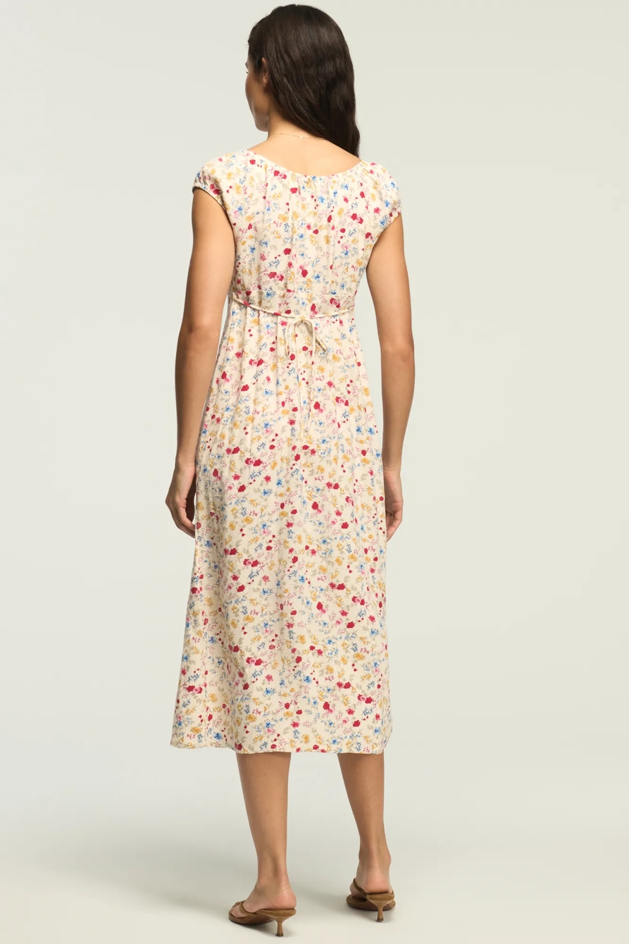 EMPIRE SHORT SLEEVE SIMONE MIDI DRESS, image 3