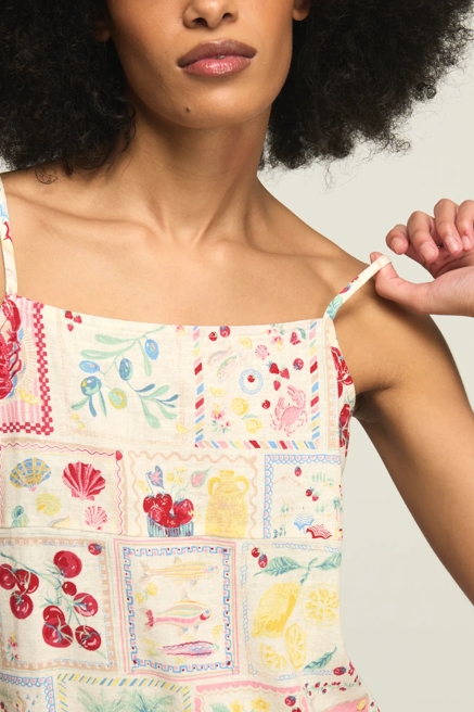 CONVERSATIONAL PRINT MINI SLIP MINI DRESS, image 2