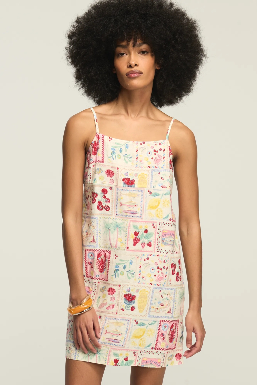 CONVERSATIONAL PRINT MINI SLIP MINI DRESS, image 5