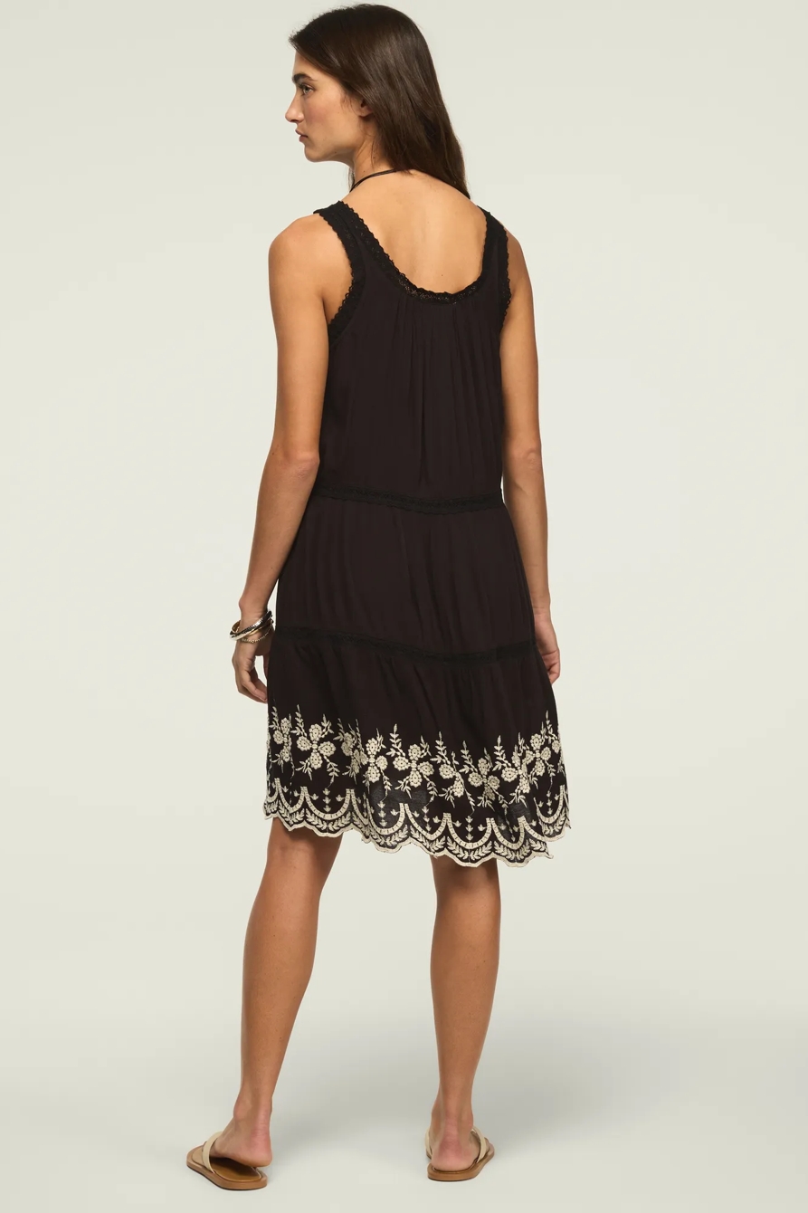 EASY LACE TRIM EMBROIDERED MINI DRESS, image 3