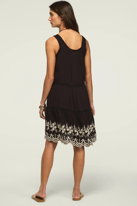 EASY LACE TRIM EMBROIDERED MINI DRESS, image 3