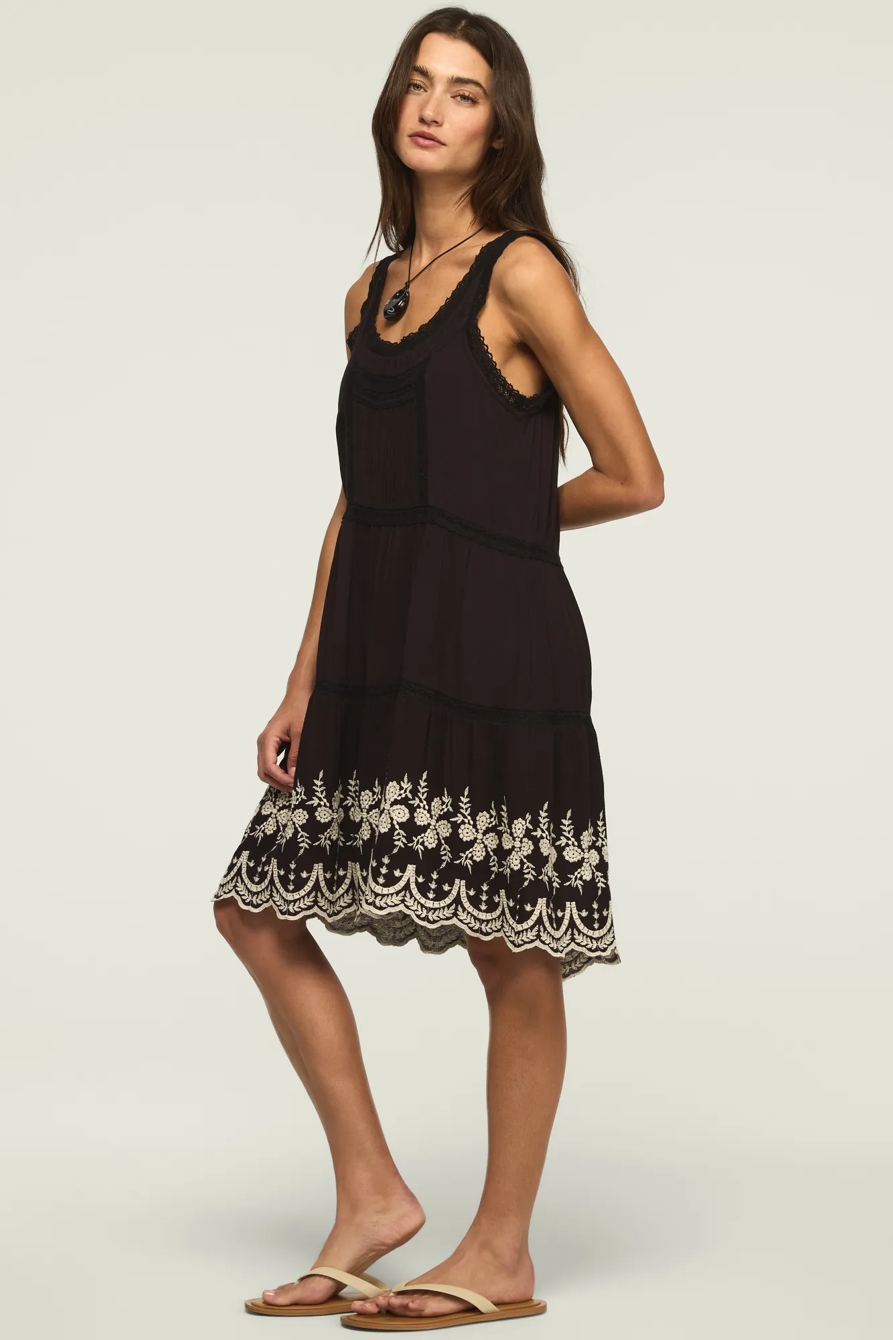 EASY LACE TRIM EMBROIDERED MINI DRESS, image 4