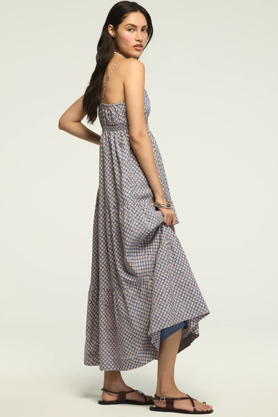 PRINTED RUCHED WAIST MAXI, image 4