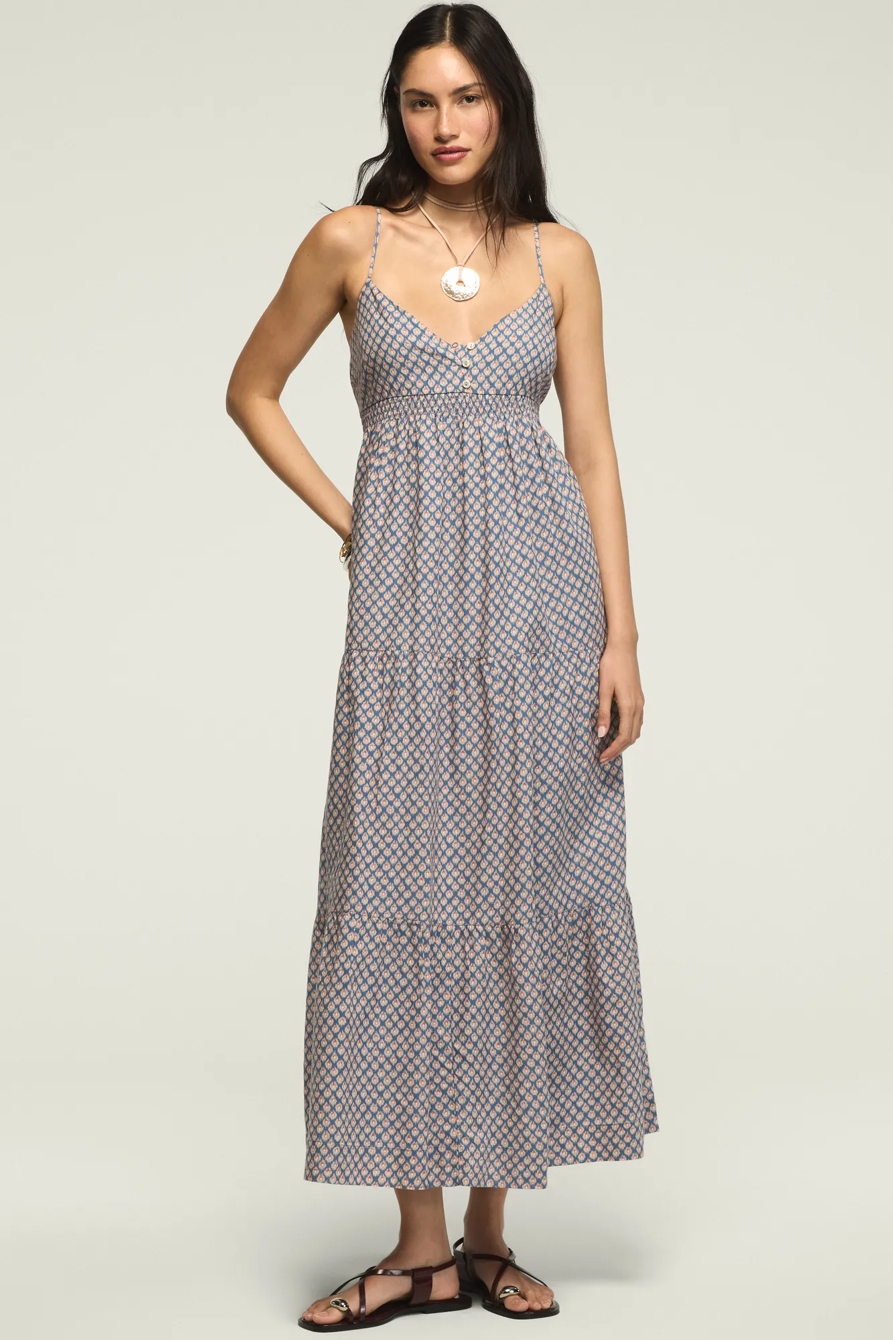 PRINTED RUCHED WAIST MAXI, image 5