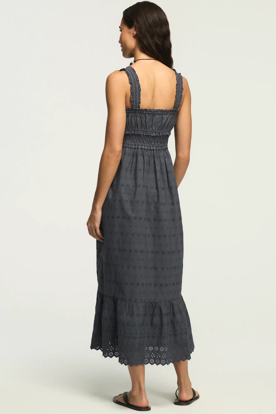 SCHIFFLEY SMOCKED WAIST MIDI DRESS, image 3