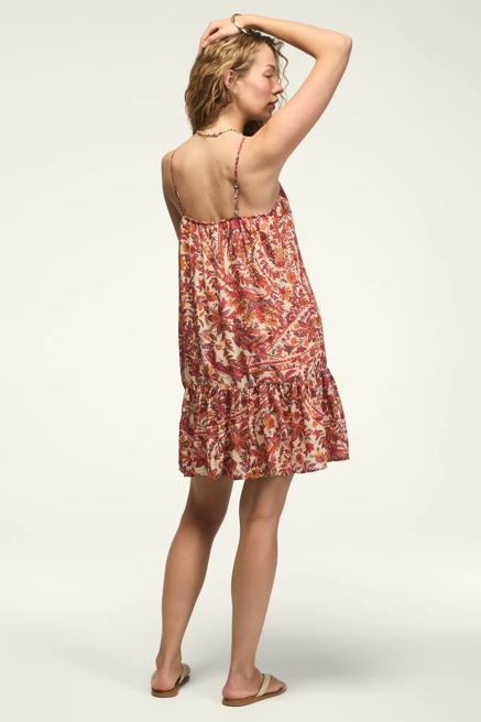 PRINTED DROP WAIST MINI DAY DRESS, image 3