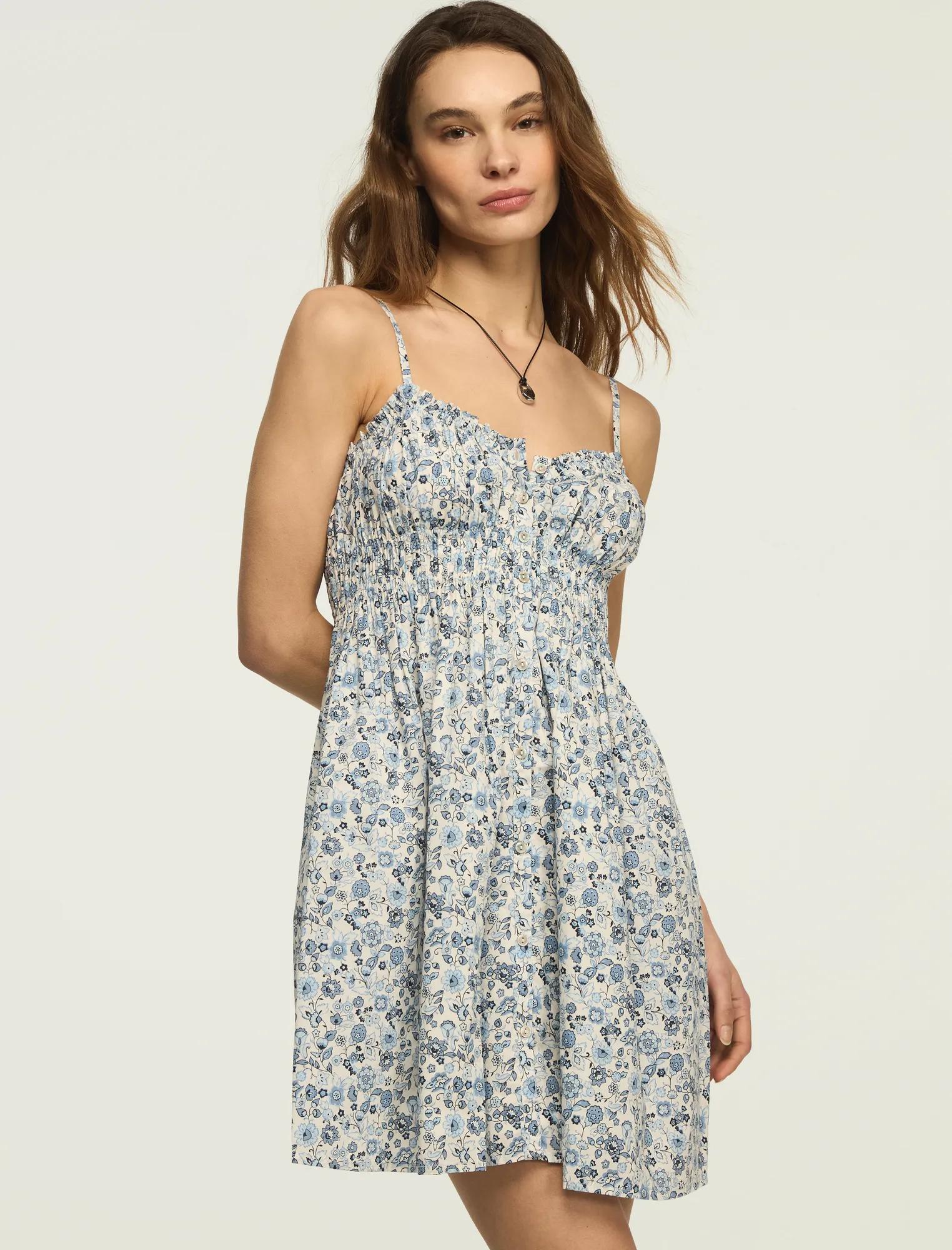 lululemon organic cotton cinched-waist dress LULULEMON ORGANIC COTTON CINCHED WAIST DRESS POOL PARTY SZ XXS NWT