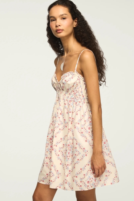 CINCHED WAIST MINI DRESS, image 4