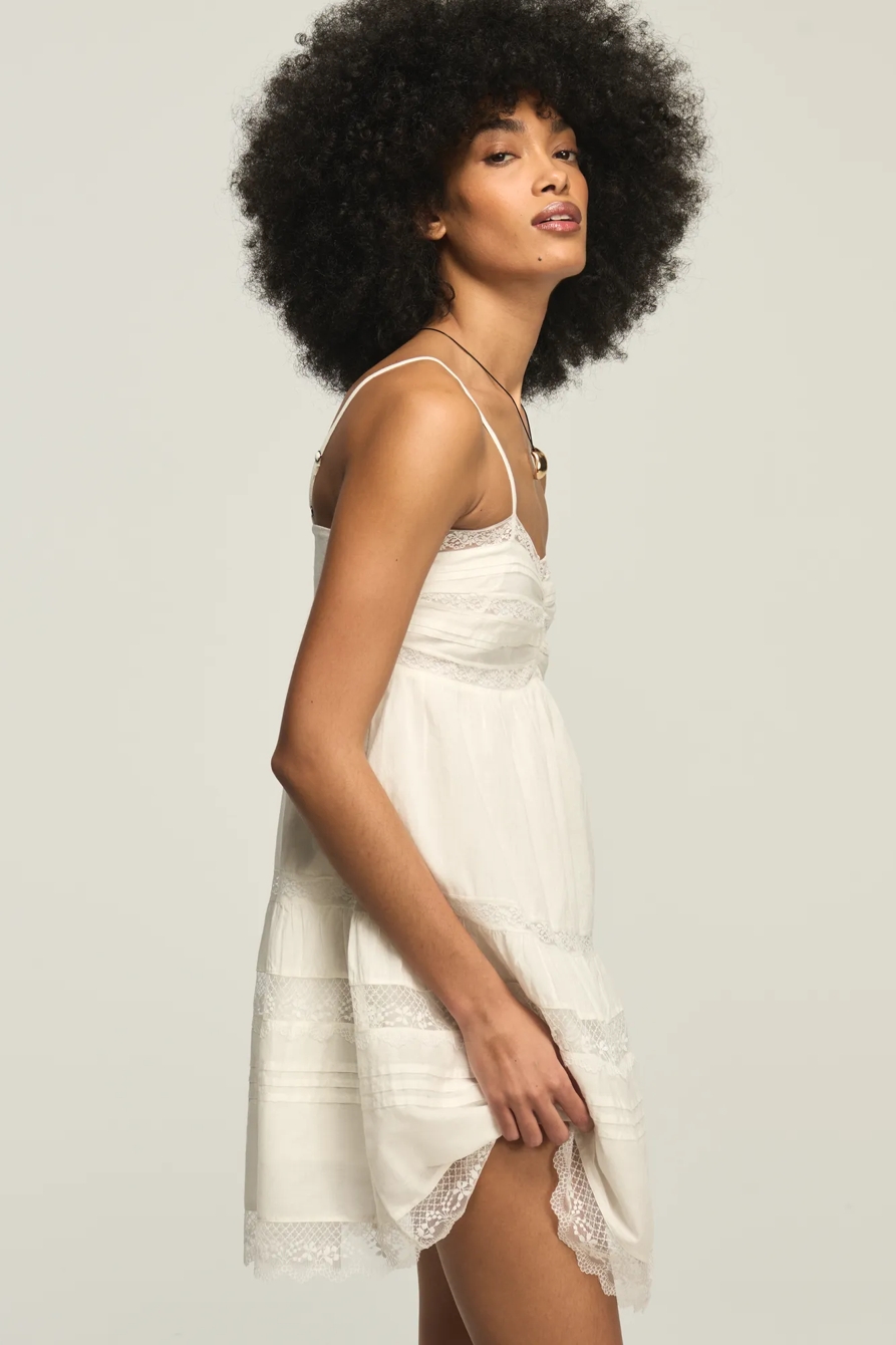 TRIM MIX MINI DRESS, image 4