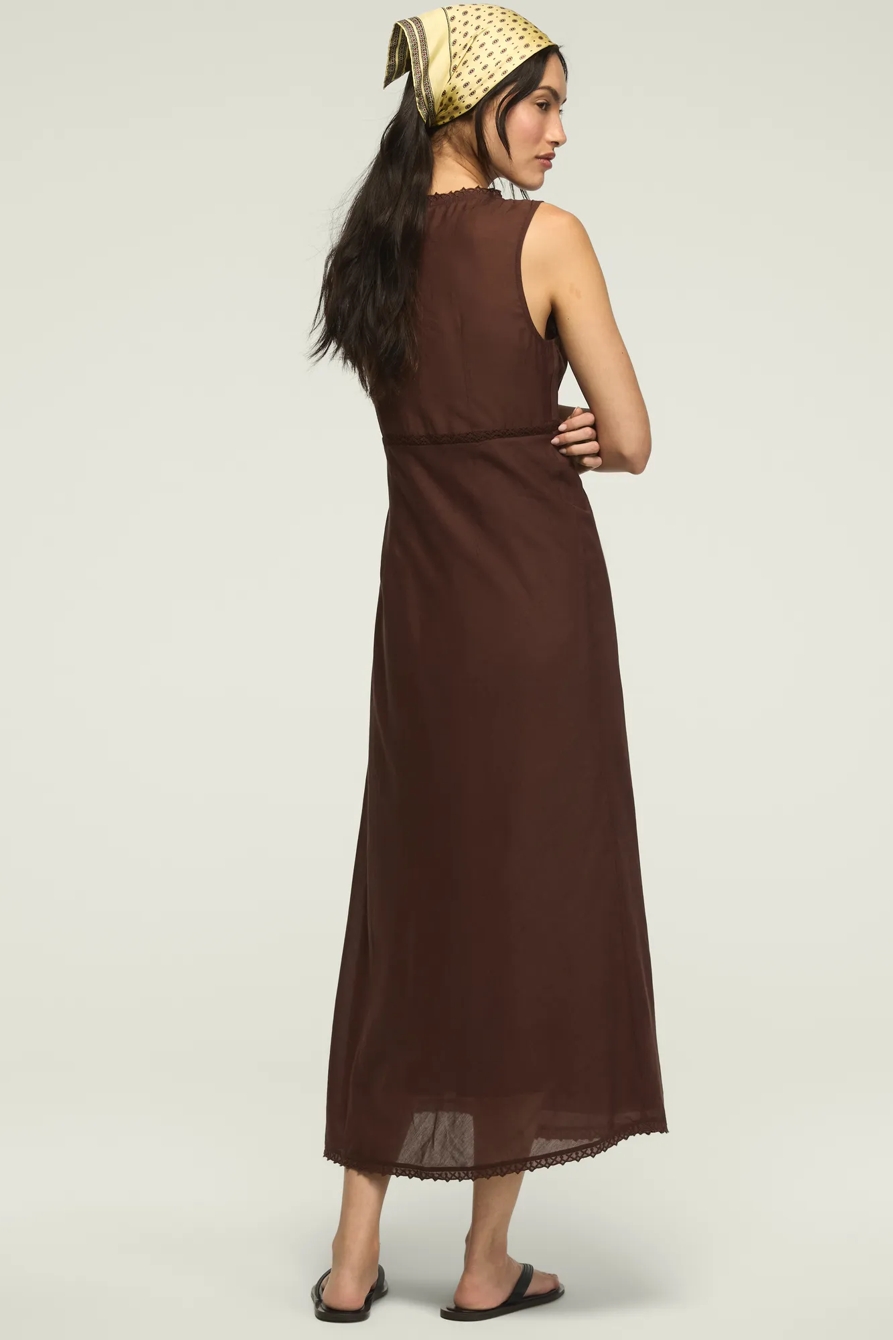 V NECK OTT SLIP DRESS, image 3