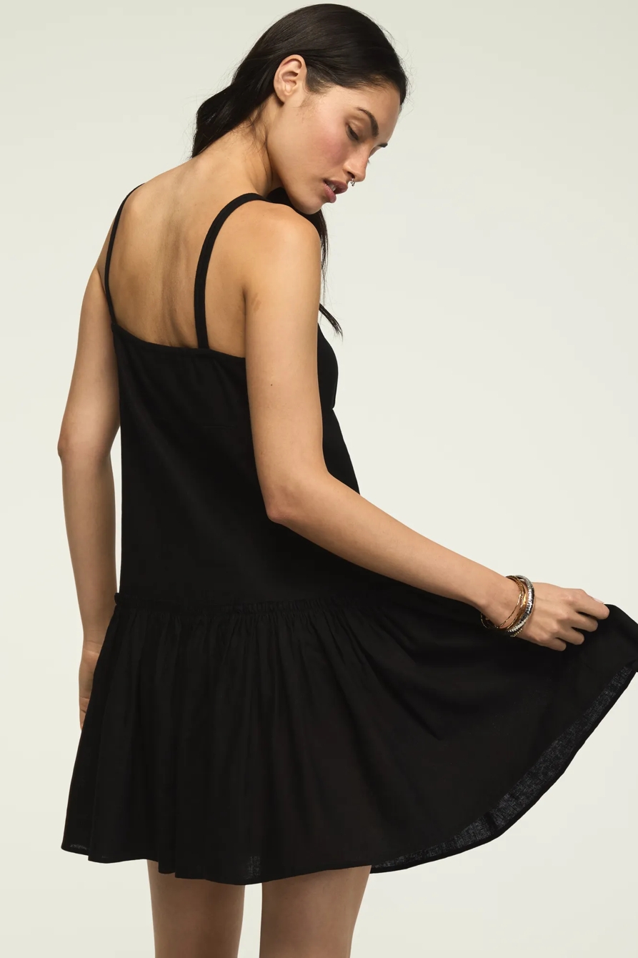 EMBROIDERED DROP WAIST MINI, image 3