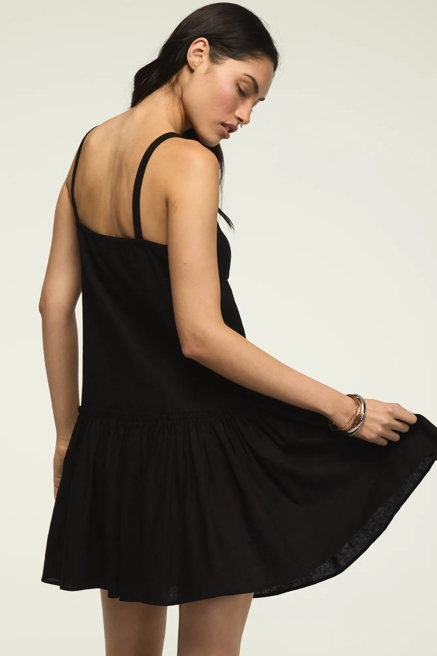 EMBROIDERED DROP WAIST MINI, image 3
