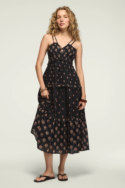 STRAPPY PRINT MIX MAXI DRESS, image 2