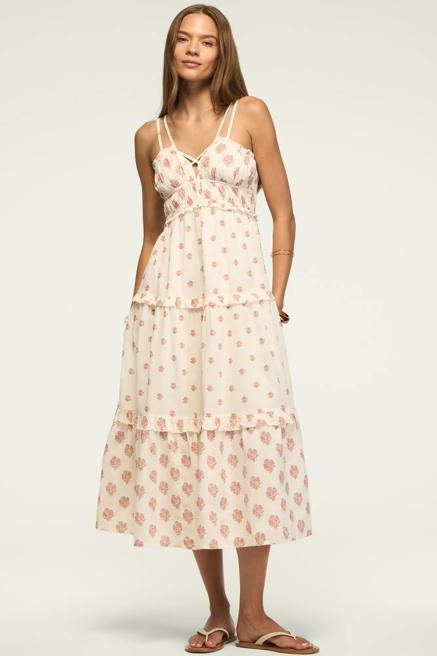STRAPPY PRINT MIX MAXI DRESS, image 1