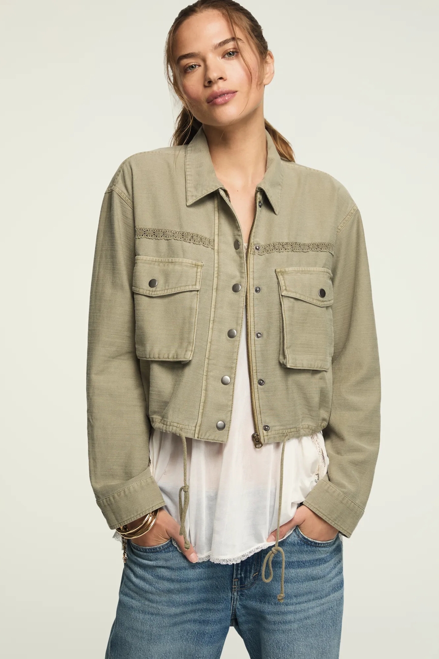 CINCHED WAIST CROPPED JACKET, image 2