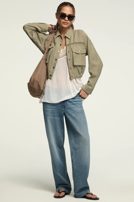 CINCHED WAIST CROPPED JACKET, image 3