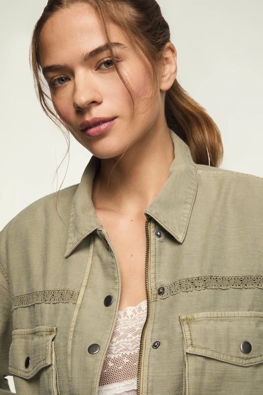 CINCHED WAIST CROPPED JACKET, image 4