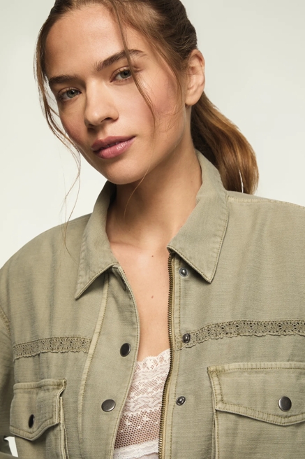 CINCHED WAIST CROPPED JACKET, image 4